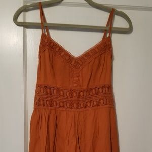 Orange short dress